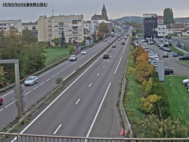 Caméra autoroute France - A31, Thionville direction Metz