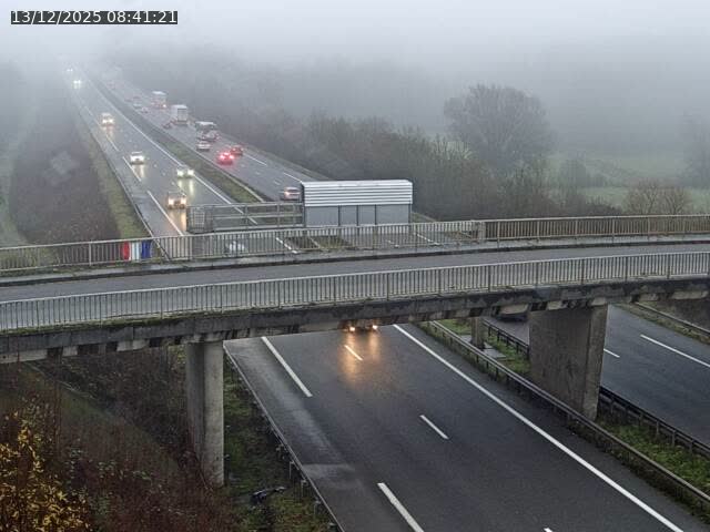 Caméra autoroute France - A31, Zoufftgen direction Luxembourg-ville, à la frontière entre la France et le Luxembourg