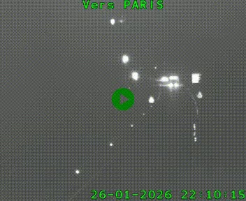 Caméra routière sur l'autoroute A20 à Bessines-sur-Gartempe. Vue orientée vers Paris