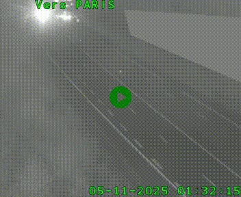 Caméra routière sur l'autoroute A20 à Saint-Pardoux-l'Ortigier, à la jonction avec l'A89. Vue orientée vers Paris