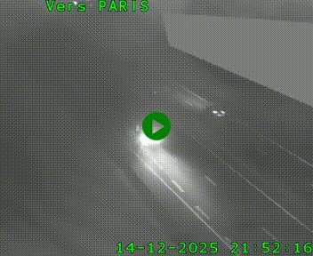 Caméra routière sur l'autoroute A20 à Saint-Pardoux-l'Ortigier, à la jonction avec l'A89. Vue orientée vers Paris