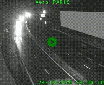 Caméra routière sur l'autoroute A20 à Brive-la-Gaillarde, à la jonction avec l'A89. Vue orientée vers Paris