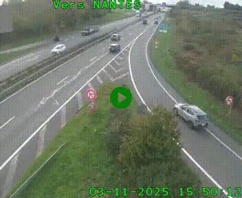 Webcam N147 au nord de Poitiers et à la jonction avec la A10