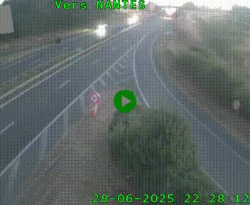 Webcam N147 au nord de Poitiers et à la jonction avec la A10