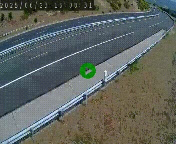 Caméra autoroute A75 à hauteur de la sortie 42 (Rodez, Laissac, Aire de l'Auvergne) située sur la commune d'Auberoques, près de Sévérac-le-Château