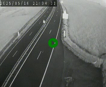 Caméra autoroute A75 à hauteur du col de la Fageole en direction de Clermont-Ferrand