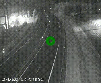 Caméra autoroute A75 à hauteur du col du rocher blanc en direction de Montpellier