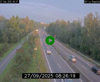 Webcam sur le périphérique de Nantes (N844) à hauteur de Porte de la Chapelle, au nord de la ville