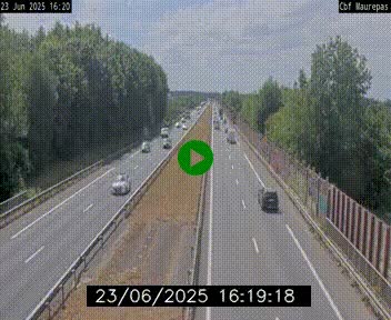 Webcam sur le périphérique de Rennes (N136) à hauteur de Maurepas, au nord de la ville