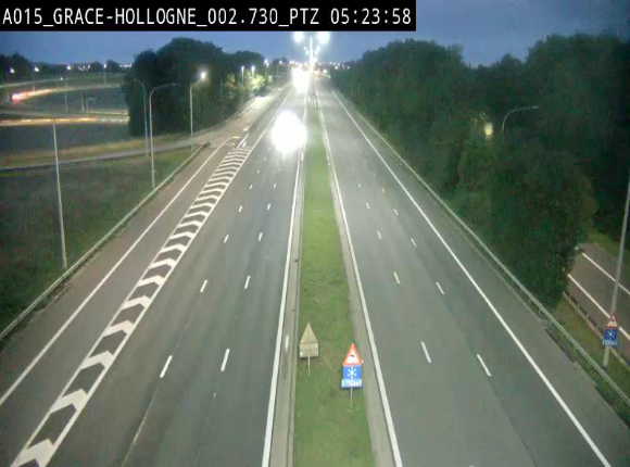 Caméra trafic Belgique - Grâce-Hollogne - E42, jonction avec A604, direction Loncin/Aéroport de Liège -  BK 3.2
