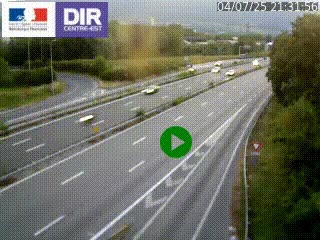 Webcam sur la Nationale 201 à hauteur de la sortie Chambéry-Nord, avant à la jonction entre l'A41 et l'A43, en direction de Lyon