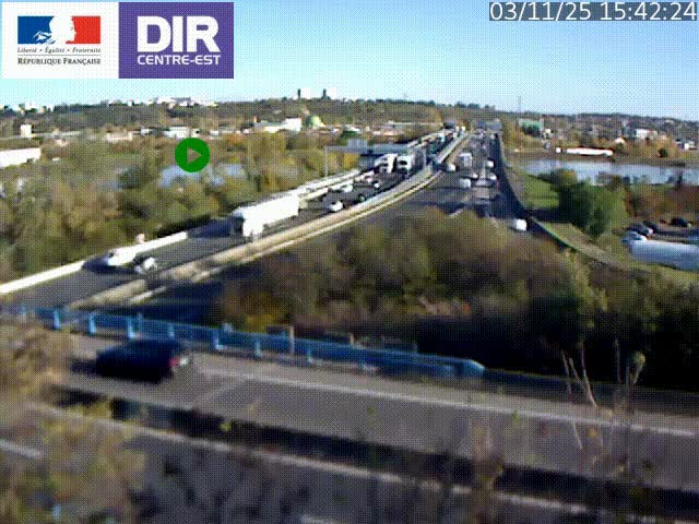 Webcam autoroute sur A450 à Pierre-Bénite en direction de Lyon et de l'autoroute A7
