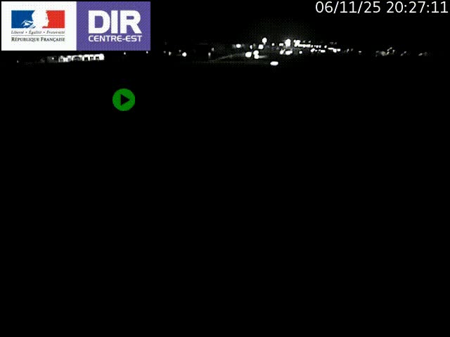 Webcam sur le contournement de Valence, sur la Nationale 7, caméra orientée vers Lyon