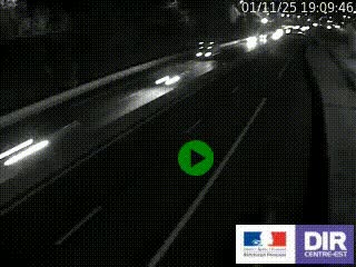 Caméra autoroutière sur l'A47 à hauteur de Givors, a proximité de Lyon. La webcam est orientée vers Lyon