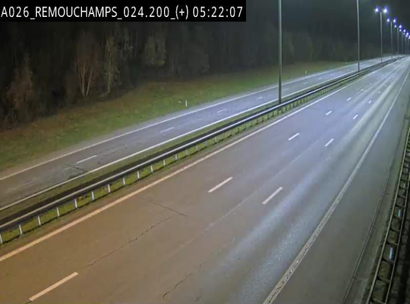 Webcam à hauteur de Spa entre la sortie Remouchamps et la sortie Stavelot. Vue orientée vers les Ardennes