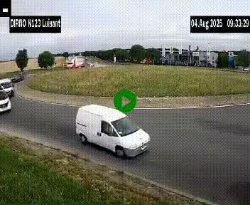 Webcam en périphérie de Chartres sur la N123, à hauteur de Luisant. Vue orientée vers Chartres