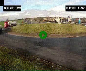 Webcam en périphérie de Chartres sur la N123, à hauteur de Luisant. Vue orientée vers Chartres