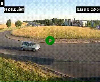 Webcam en périphérie de Chartres sur la N123, à hauteur de Luisant. Vue orientée vers Chartres