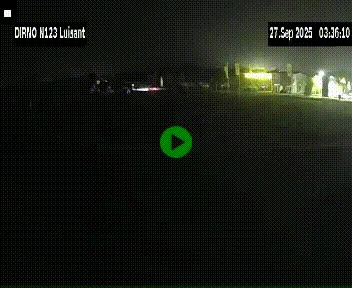Webcam en périphérie de Chartres sur la N123, à hauteur de Luisant. Vue orientée vers Chartres