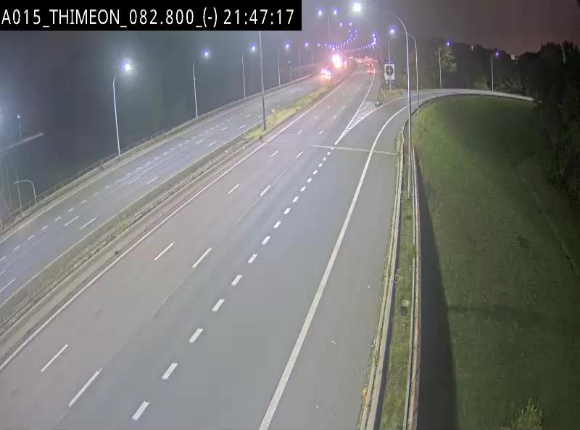 Caméra trafic Belgique - Thiméon - E42, jonction avec A54 (E420) direction La Louvière/Charleroi - BK 82.82