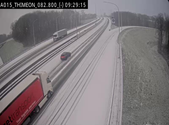 Caméra trafic Belgique - Thiméon - E42, jonction avec A54 (E420) direction La Louvière/Charleroi - BK 82.82