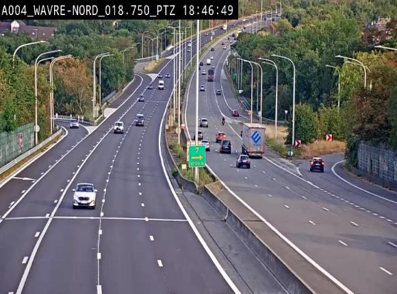 Webcam traffic E411(A4) - BK 18.7 - Bierges (Wavre Nord)