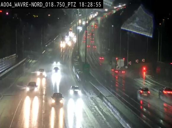 Webcam traffic E411(A4) - BK 18.7 - Bierges (Wavre Nord)