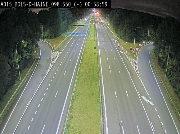 Webcam autoroute Belgique - Bois d'Haine - E42 - BK 98.6