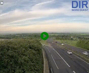 Webcam au début de l'A84 sur le périphérique Ouest de Caen (N814) à hauteur de la sortie 9, Porte de Bretagne
