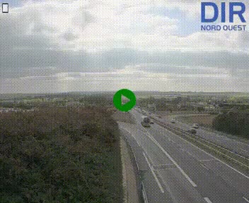 Webcam au début de l'A84 sur le périphérique Ouest de Caen (N814) à hauteur de la sortie 9, Porte de Bretagne