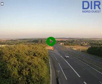 Webcam au début de l'A84 sur le périphérique Ouest de Caen (N814) à hauteur de la sortie 9, Porte de Bretagne