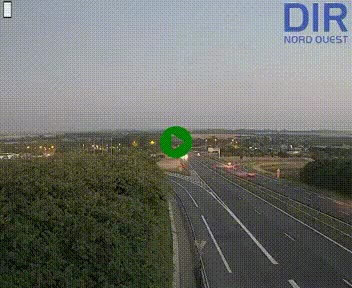 Webcam au début de l'A84 sur le périphérique Ouest de Caen (N814) à hauteur de la sortie 9, Porte de Bretagne