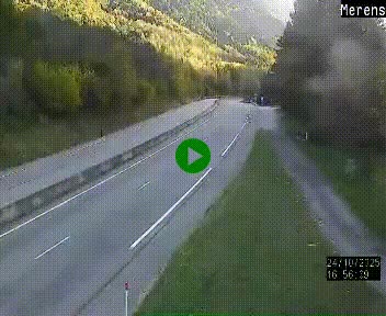 Webcam dans les Pyrénées à hauteur de Mérens-les-Vals sur N320, en direction de Pas de la Casa (Andorre)