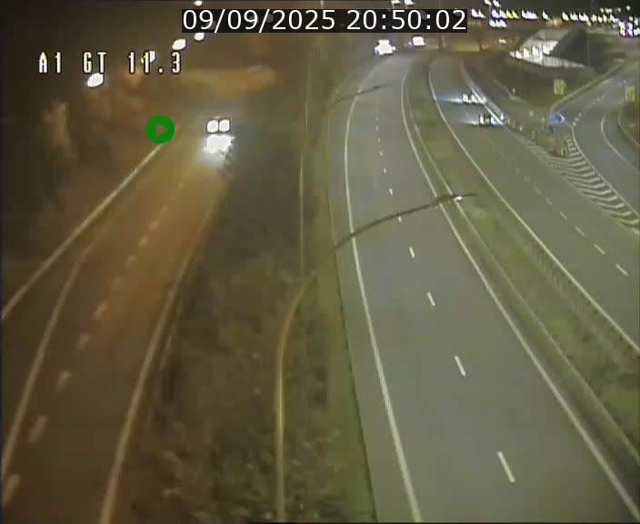 Traffic live webcam Luxembourg Senningerberg - A1 direction Allemagne - BK 11.3