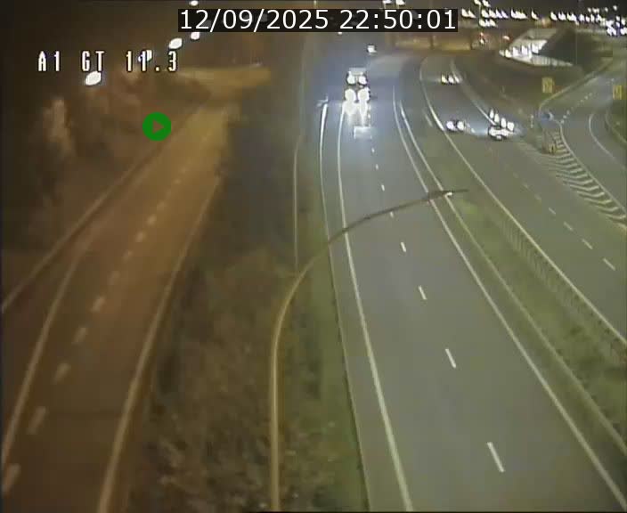 Traffic live webcam Luxembourg Senningerberg - A1 direction Allemagne - BK 11.3