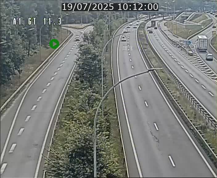 Traffic live webcam Luxembourg Senningerberg - A1 direction Allemagne - BK 11.3