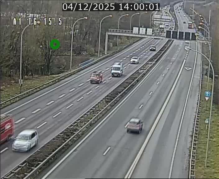 Traffic live webcam Luxembourg Munsbach - A1 direction Luxembourg - BK 15.5