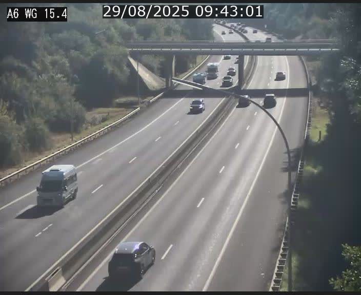 Traffic live webcam Luxembourg Capellen - A6 - BK 15.4 - direction Luxembourg/France/Allemagne