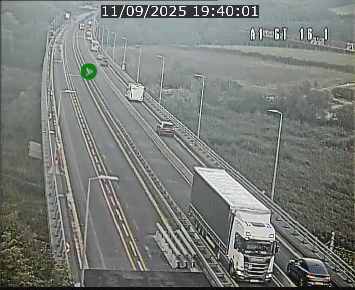 Traffic live webcam Luxembourg Niederanven - A1 direction Allemagne - BK 16.1