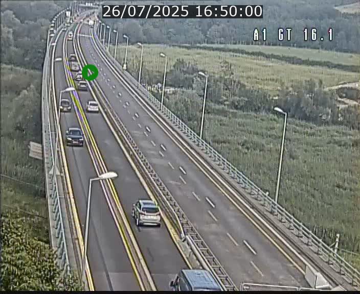 Traffic live webcam Luxembourg Niederanven - A1 direction Allemagne - BK 16.1