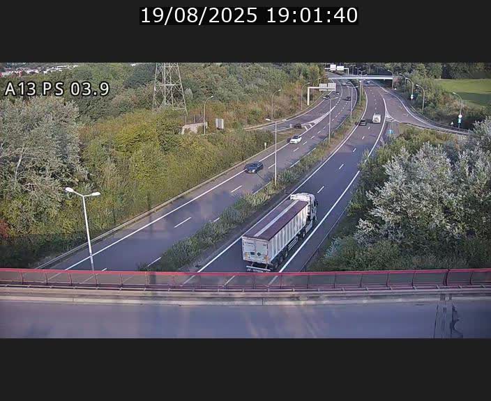 Traffic live webcam Luxembourg Differdange - A13 direction Esch-sur-Alzette - BK 3.9