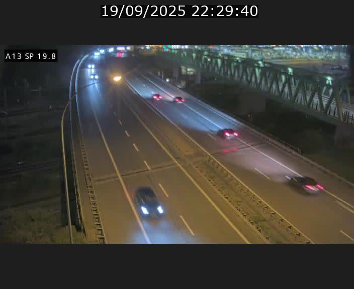 Traffic live webcam Luxembourg Croix de Bettembourg - A13 direction Esch-sur-Alzette - BK 19.8