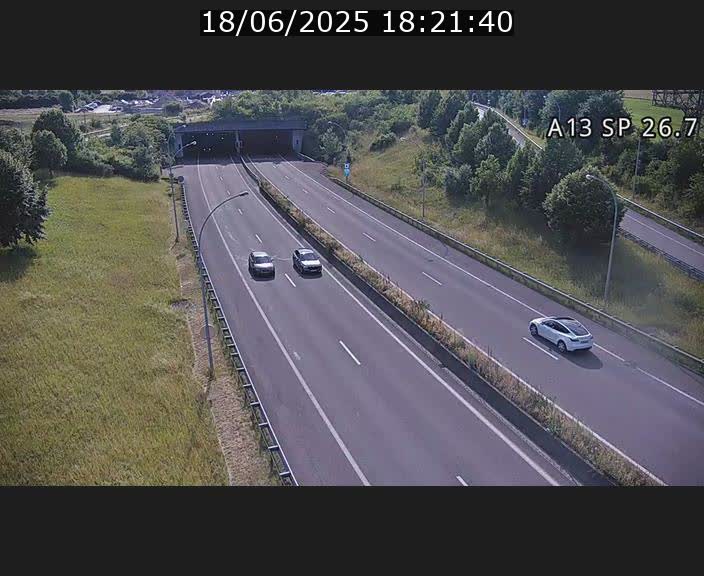 Traffic live webcam Luxembourg Frisange - A13 direction Luxembourg-ville - BK 26.7