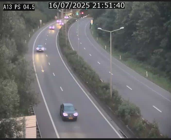 Traffic live webcam Luxembourg Differdange - A13 direction Esch-sur-Alzette - BK 4.5