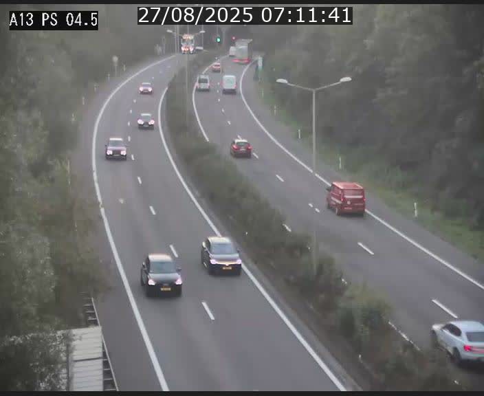 Traffic live webcam Luxembourg Differdange - A13 direction Esch-sur-Alzette - BK 4.5