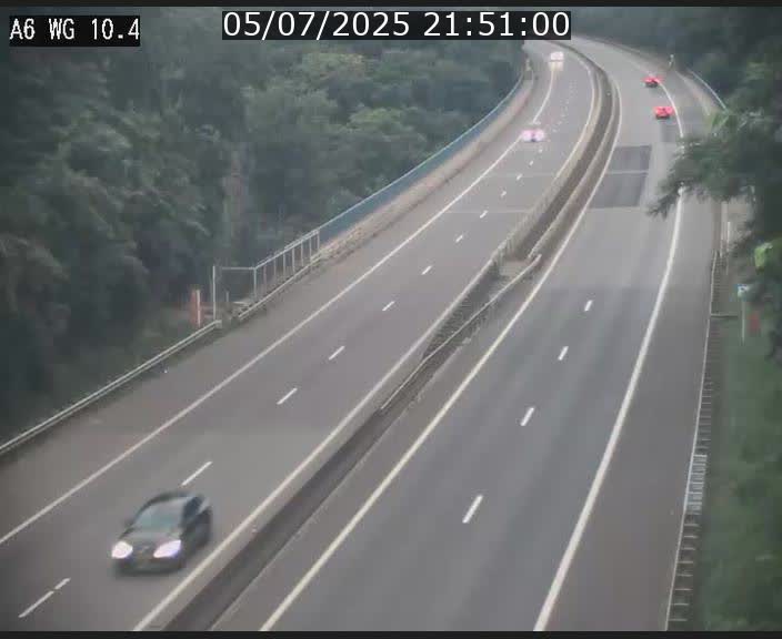 Traffic live webcam Luxembourg Mamer - A6 - BK 10.4 - direction Luxembourg/France/Allemagne