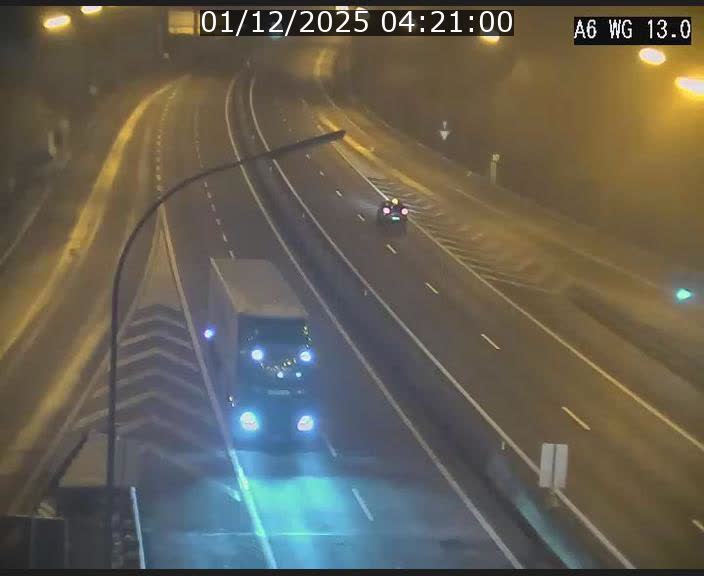 Traffic live webcam Luxembourg Mamer - A6 - BK 13 - direction Luxembourg/France/Allemagne