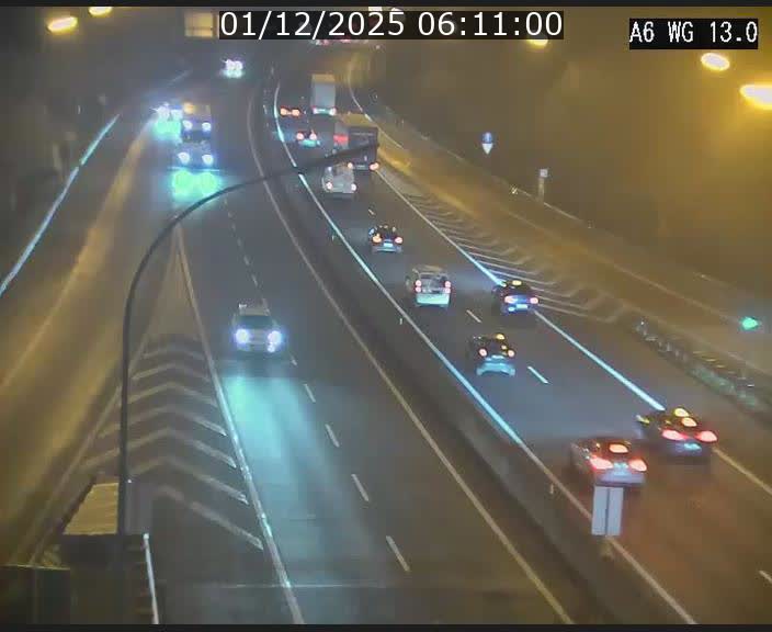 Traffic live webcam Luxembourg Mamer - A6 - BK 13 - direction Luxembourg/France/Allemagne
