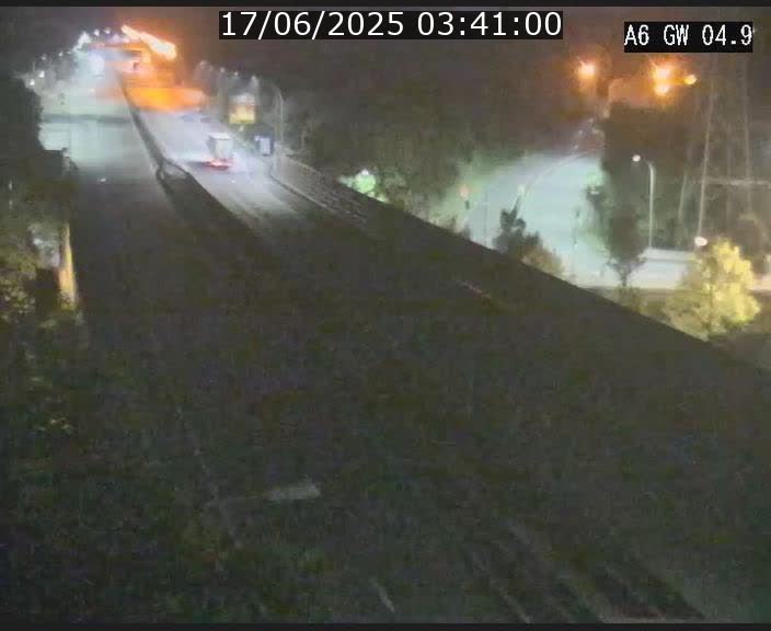 Traffic live webcam Luxembourg Croix de Cessange - A6 - BK 4.9 - direction Belgique