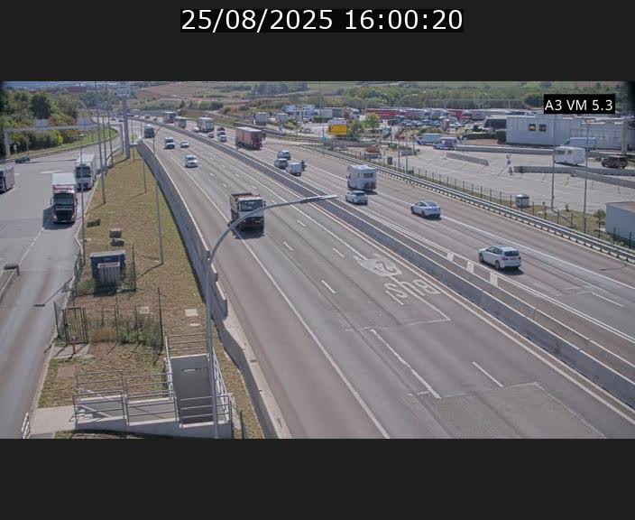 Traffic live webcam Luxembourg Aire de Berchem - A3 - BK 5 - direction France